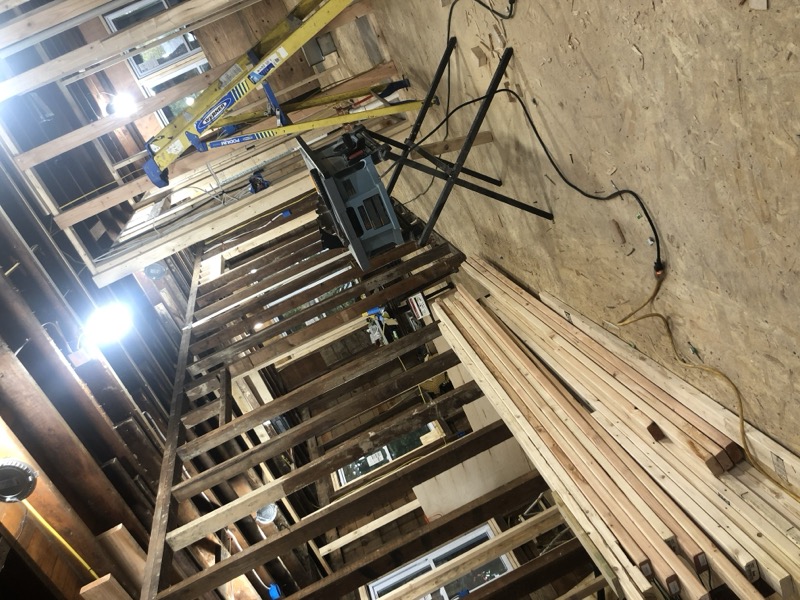 House during construction
